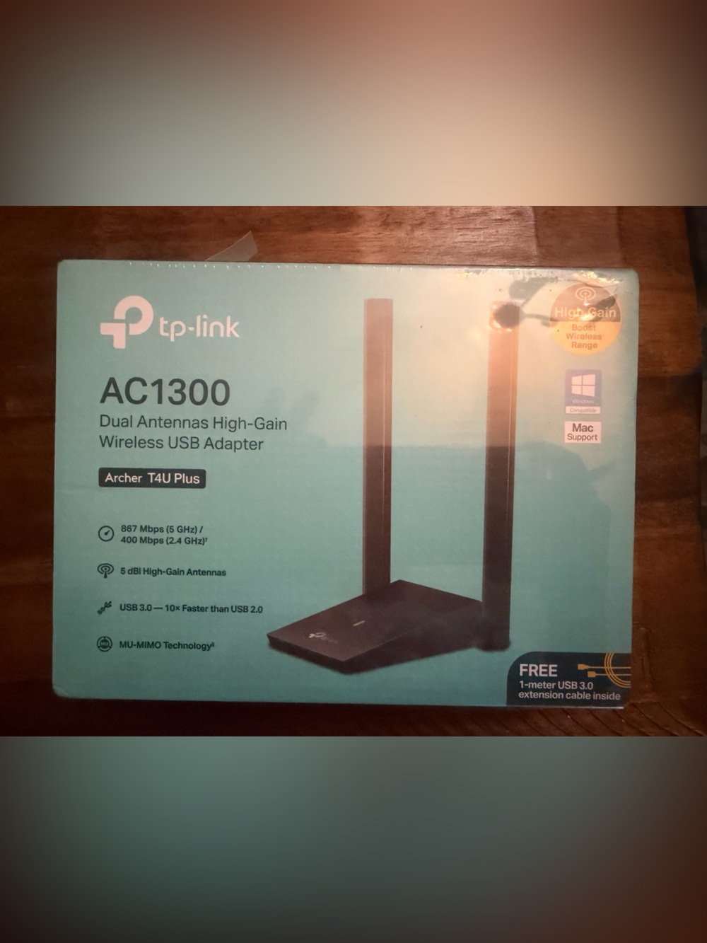 Tp-Link AC1300 Dual Antennas High Gain Wireless USB Adapter